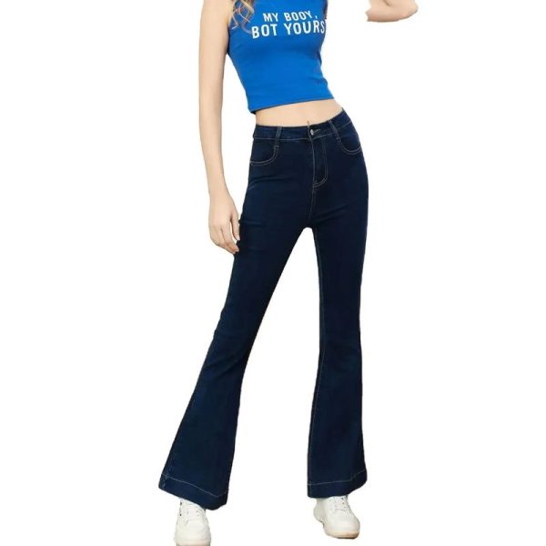 New Product Retro Flare Slim Jeans for Women