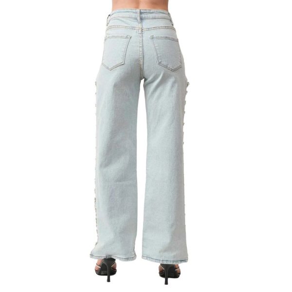 Women Casual Cargo Baggy Jeans